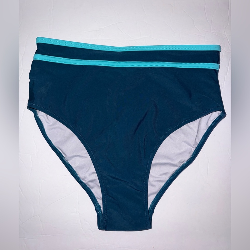 BMJL New/NWT Women's High Waisted Hunter Green & Mint Green Bikini size Small - Picture 4 of 5